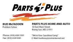 Parts Plus Rising Sun - Bud McFadden